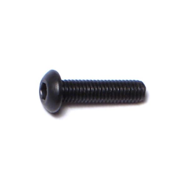 Midwest Fastener M3-0.50 Socket Head Cap Screw, Button, Black Oxide Steel, 12 mm Length, 15 PK 75944 - main